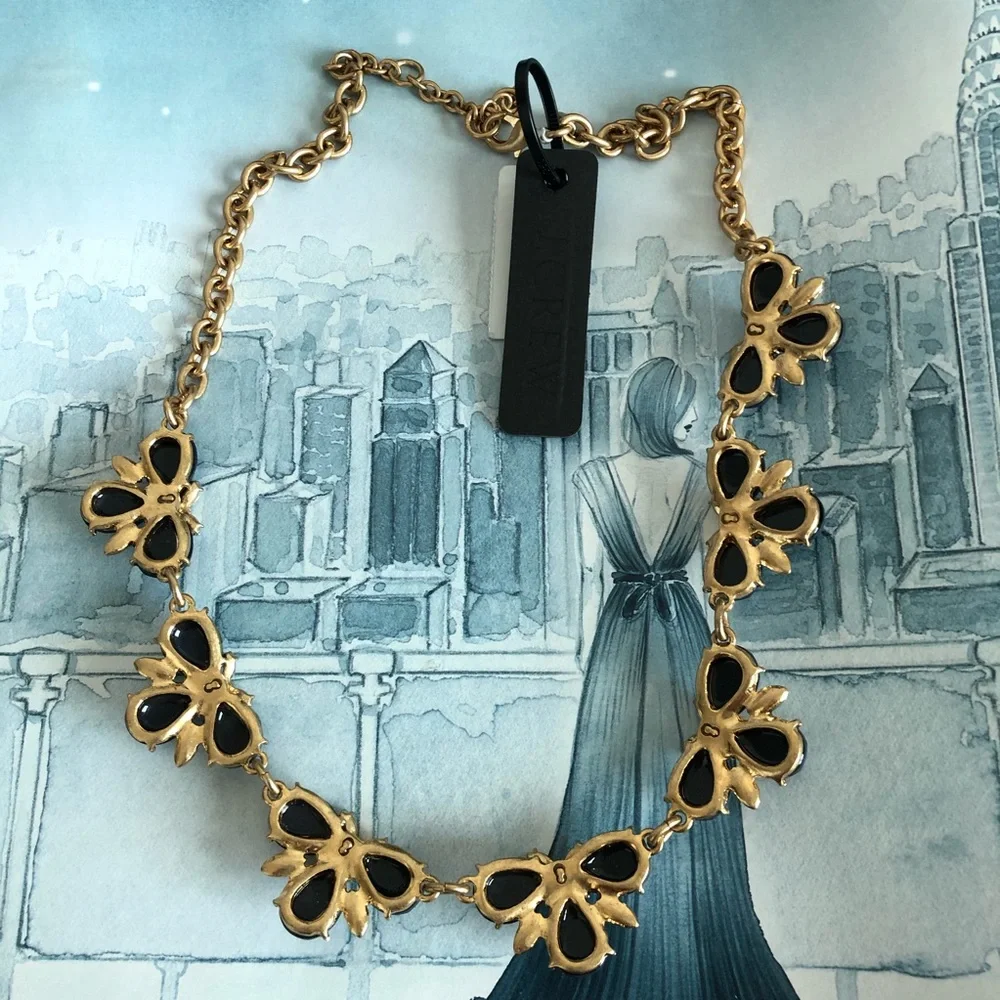 J.Crew Factory Floral Statement Necklace
